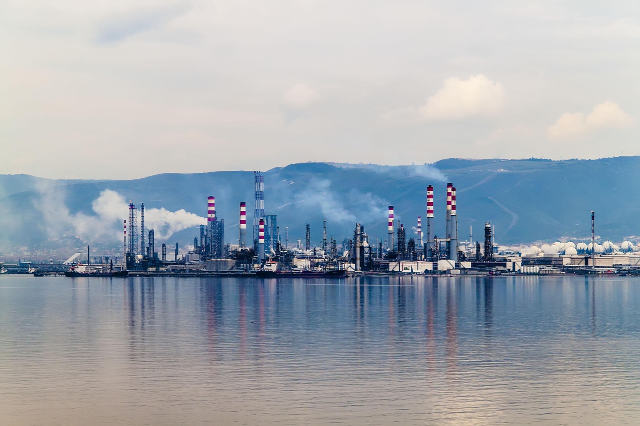 oil, petkim, tüpraş, kocaeli, turkey, sea, nature, view, refinery, natural gas
